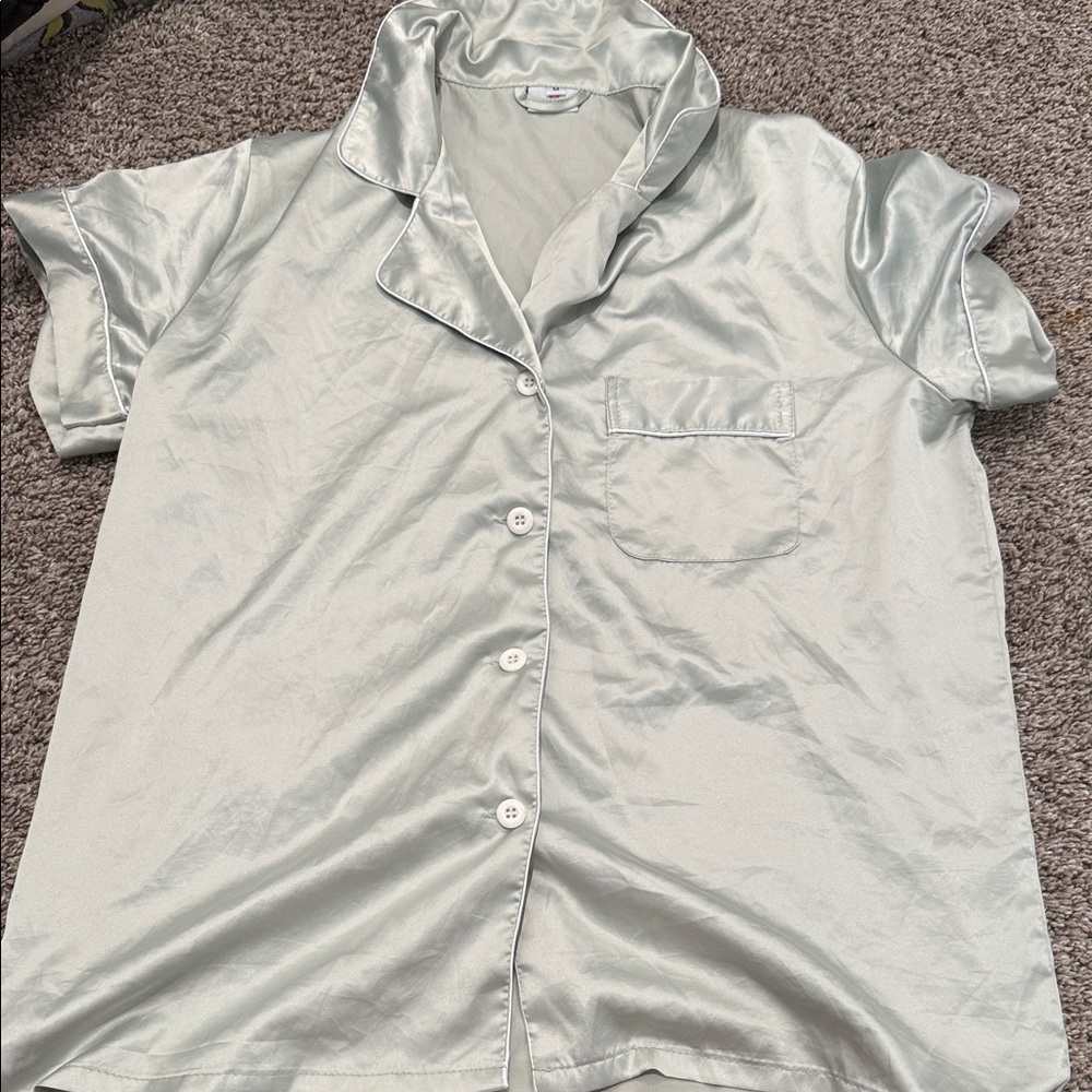 Silky green Short Sleeve PJ set